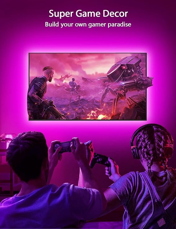 LED Lights for TV Led Backlight, 9.84 RGB Led Strip Lights USB TV Lights Behind 32-43 TV, APP Remote Control Music Sync TV LED Lights